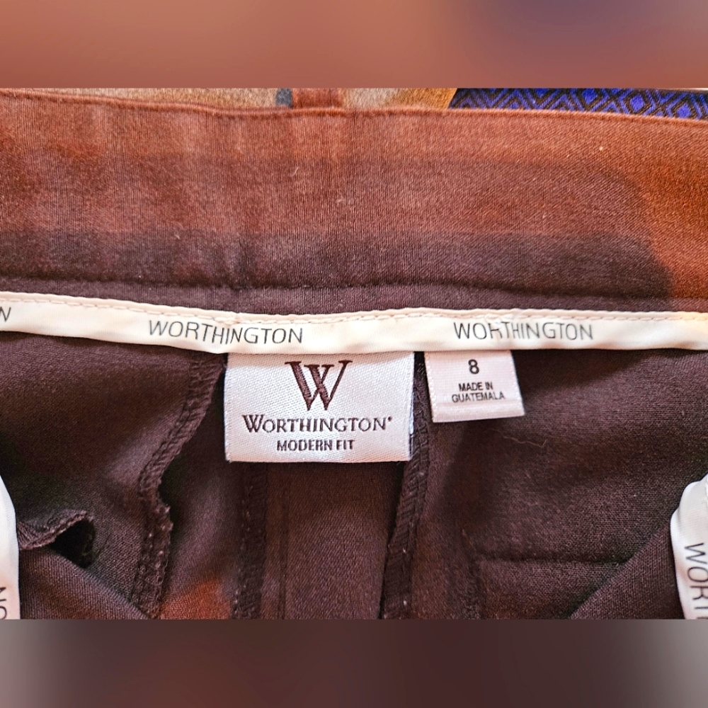 Worthington Size 8 Brown Trousers